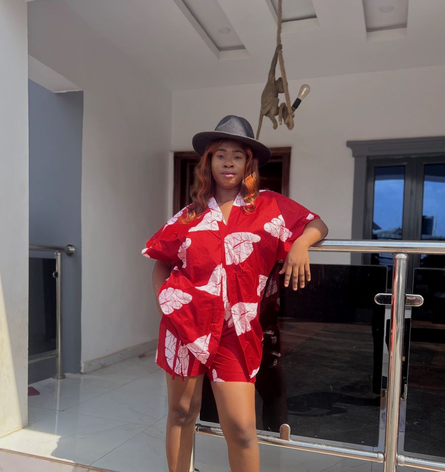 Ankara kimono and pant